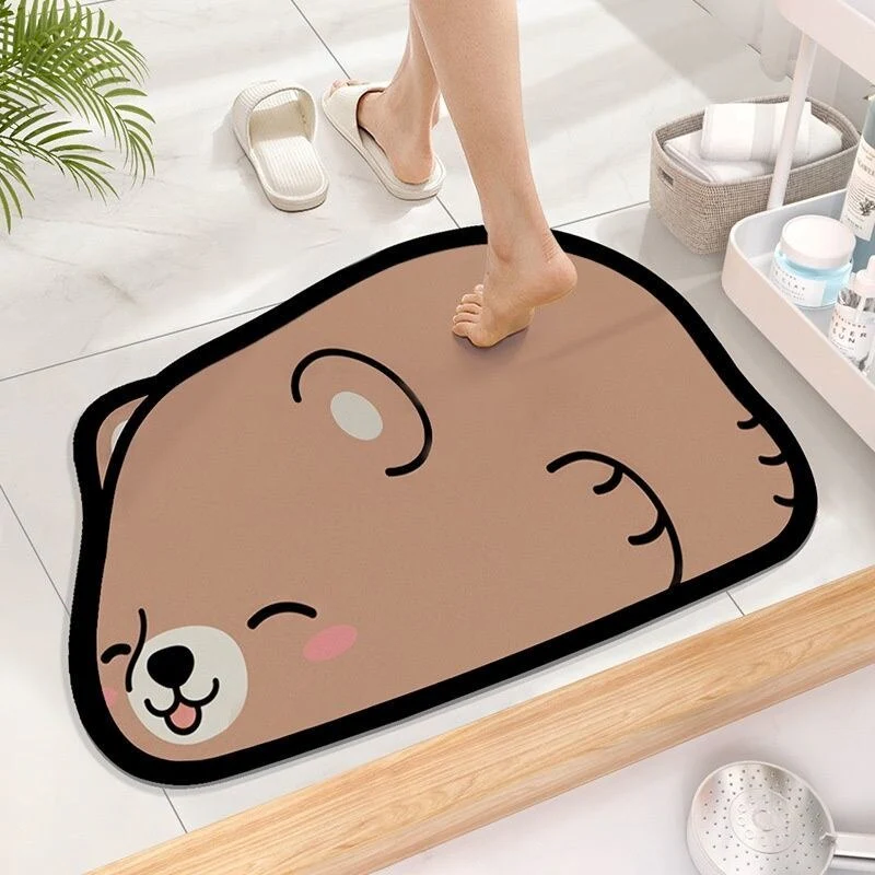 Cute Cartoon Non-Slip Quick Dry Bath Mat - Image 4