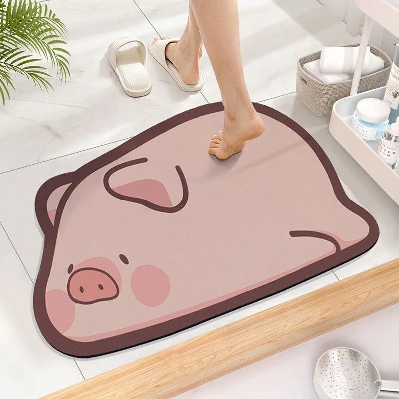 Cute Cartoon Non-Slip Quick Dry Bath Mat - Image 9