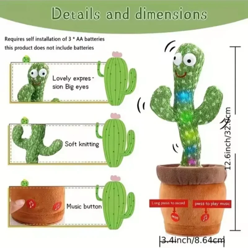 DanzuCactus Singing Dancing Toy - Image 4