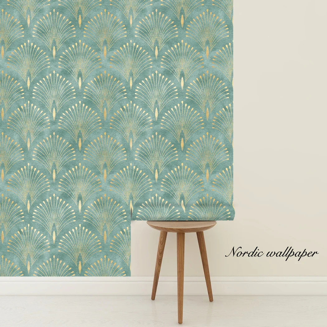 Dark Green Geometric Self Adhesive Wallpaper - Image 18