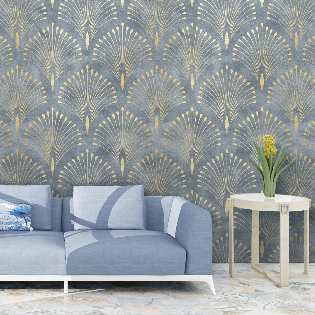 Dark Green Geometric Self Adhesive Wallpaper - Image 20