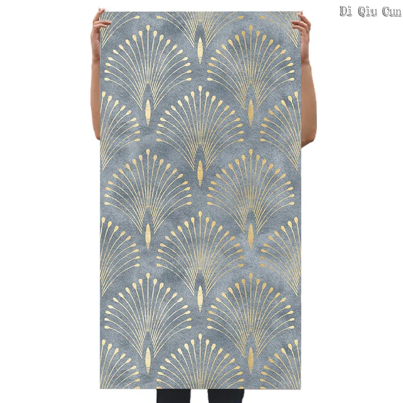 Dark Green Geometric Self Adhesive Wallpaper - Image 8