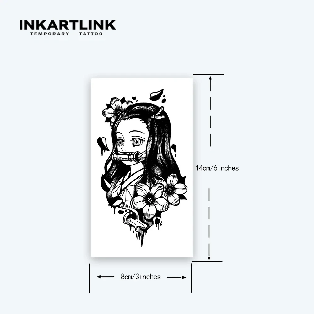 Demon Slayer Nezuko Temporary Tattoo Sticker - Image 4