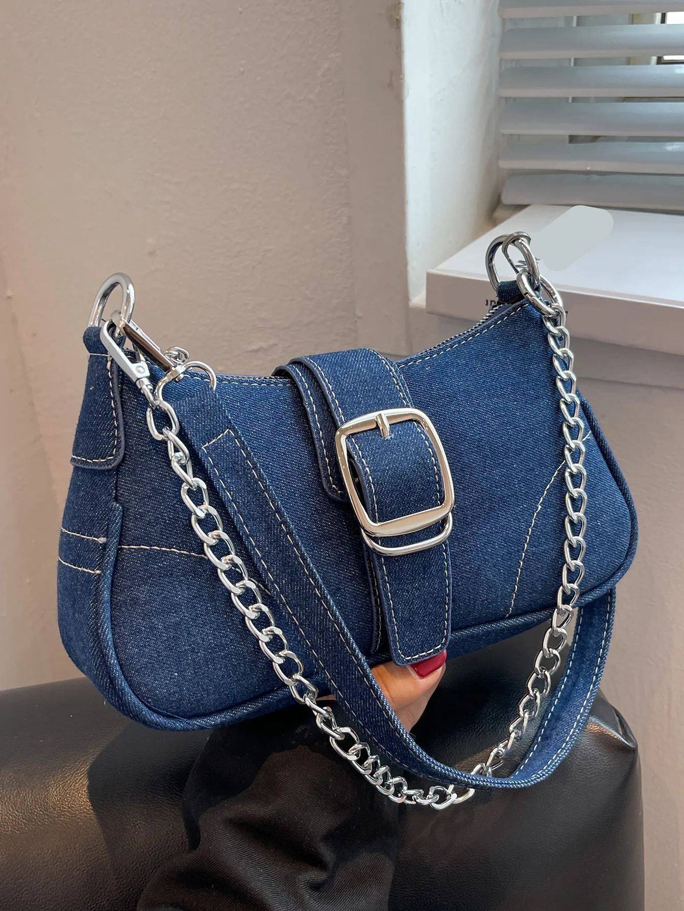 Denim Chic Crossbody - Image 2