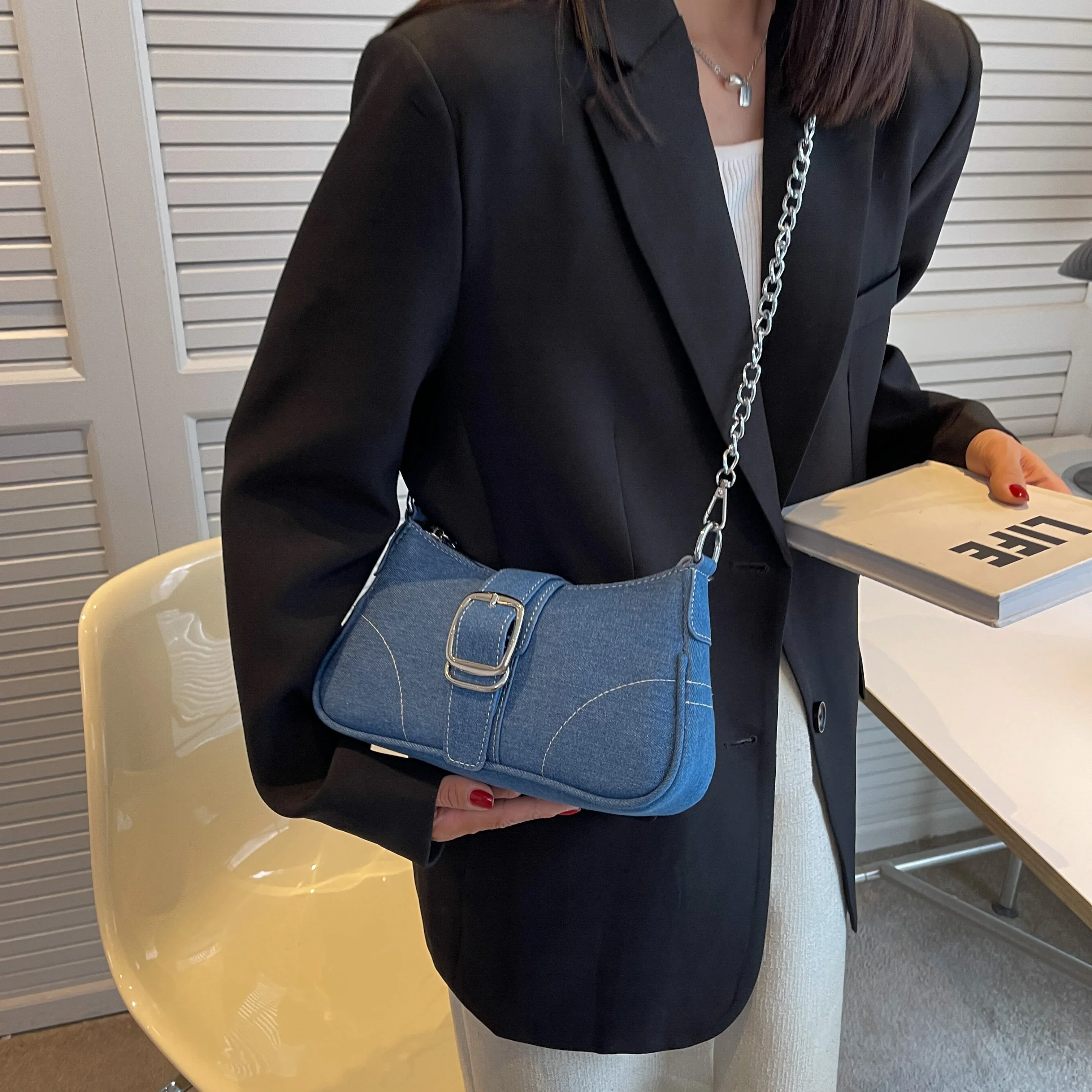 Denim Chic Crossbody - Image 4