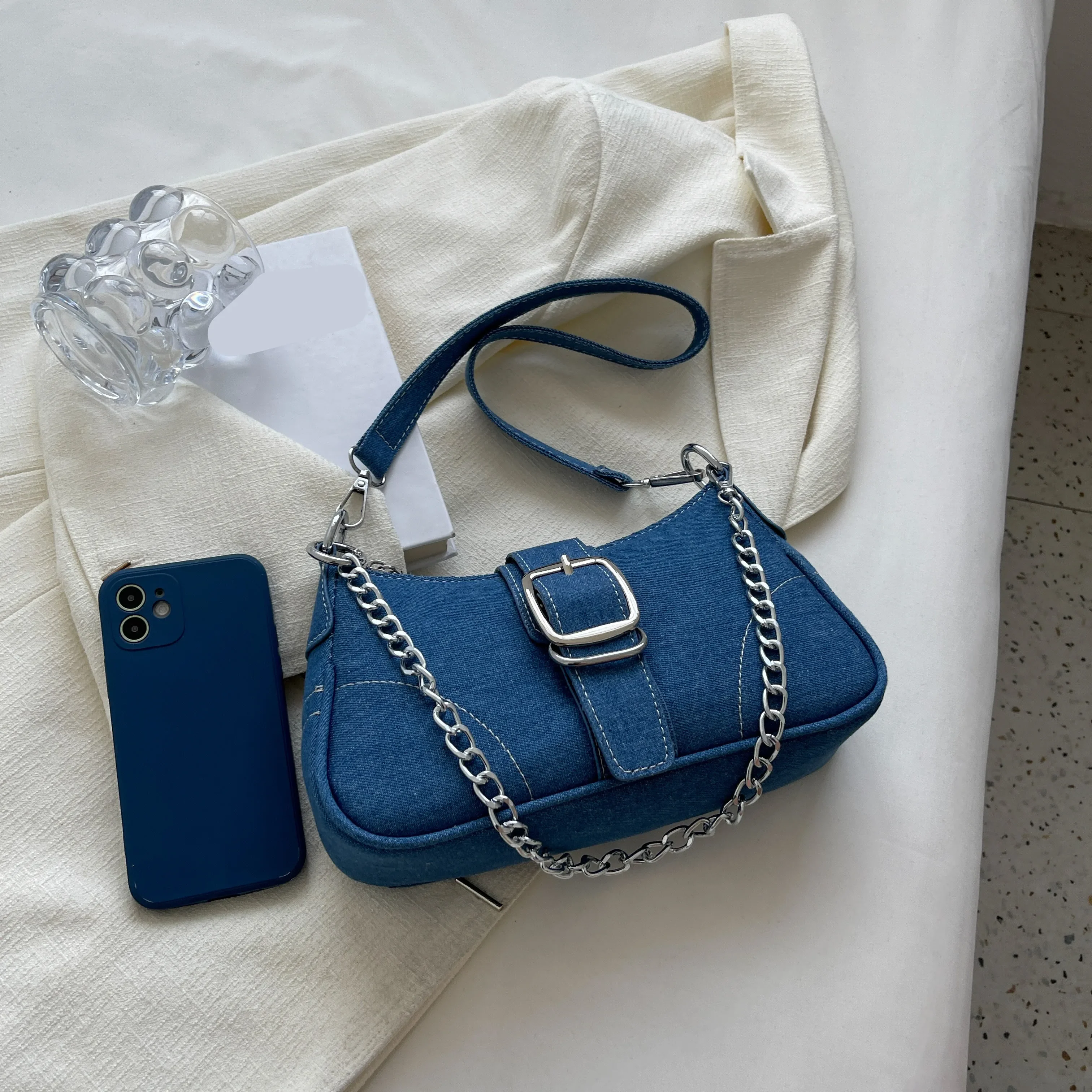 Denim Chic Crossbody - Image 5