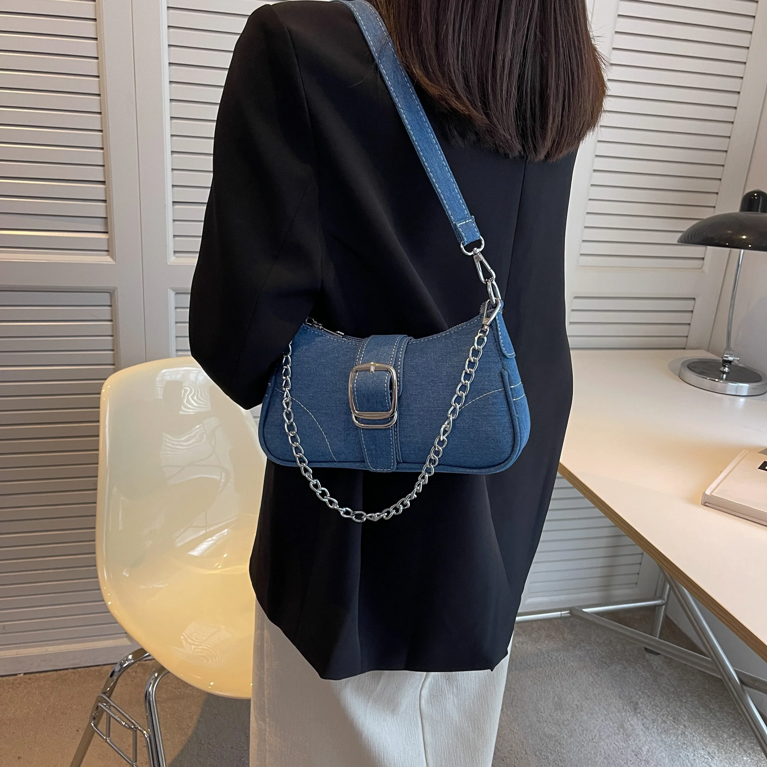 Denim Chic Crossbody - Image 6