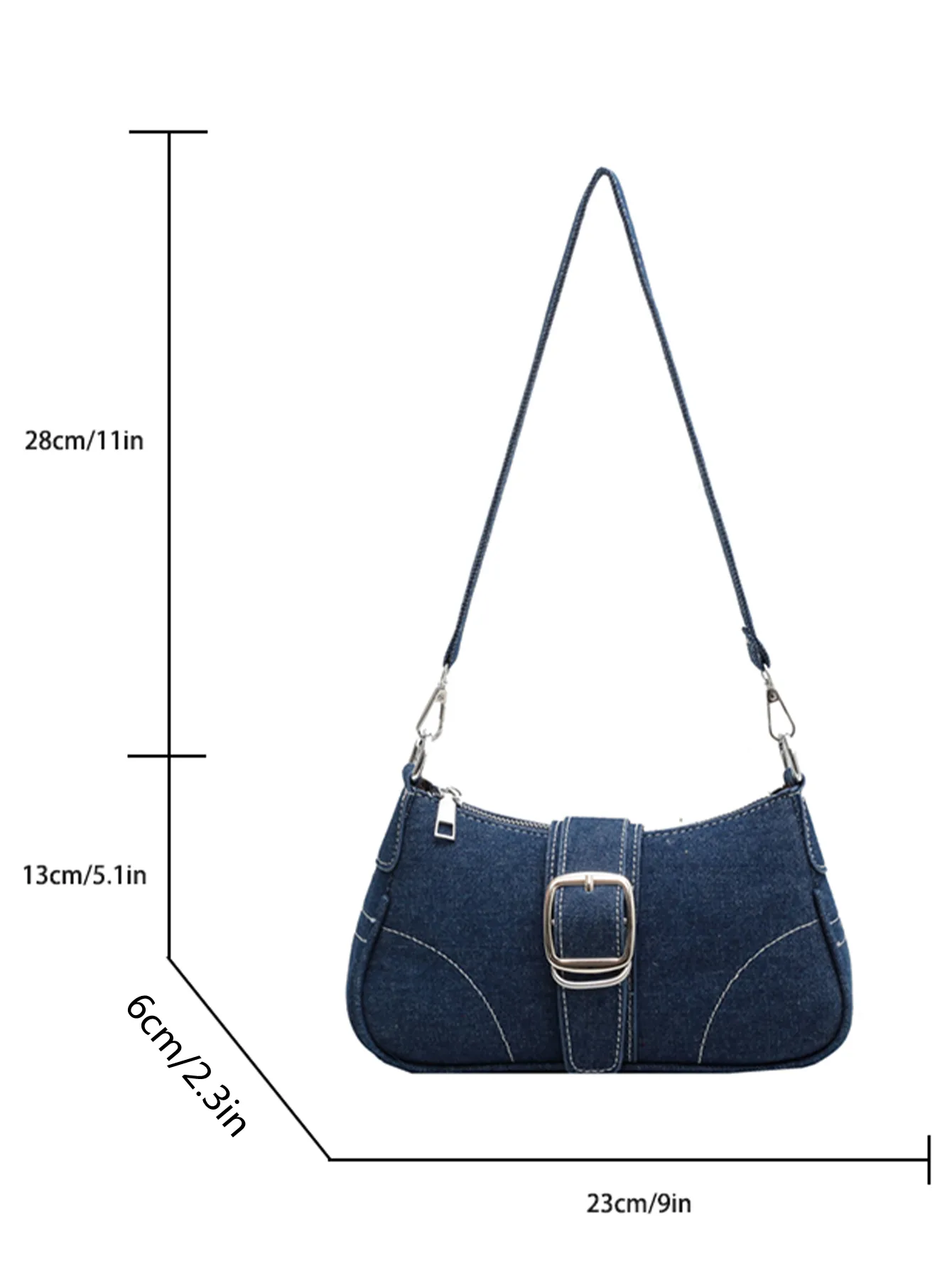Denim Chic Crossbody - Image 7