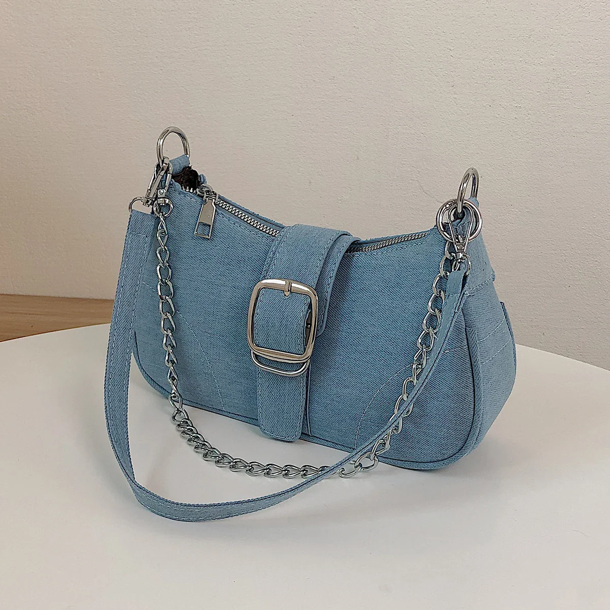 Denim Chic Crossbody - Image 8