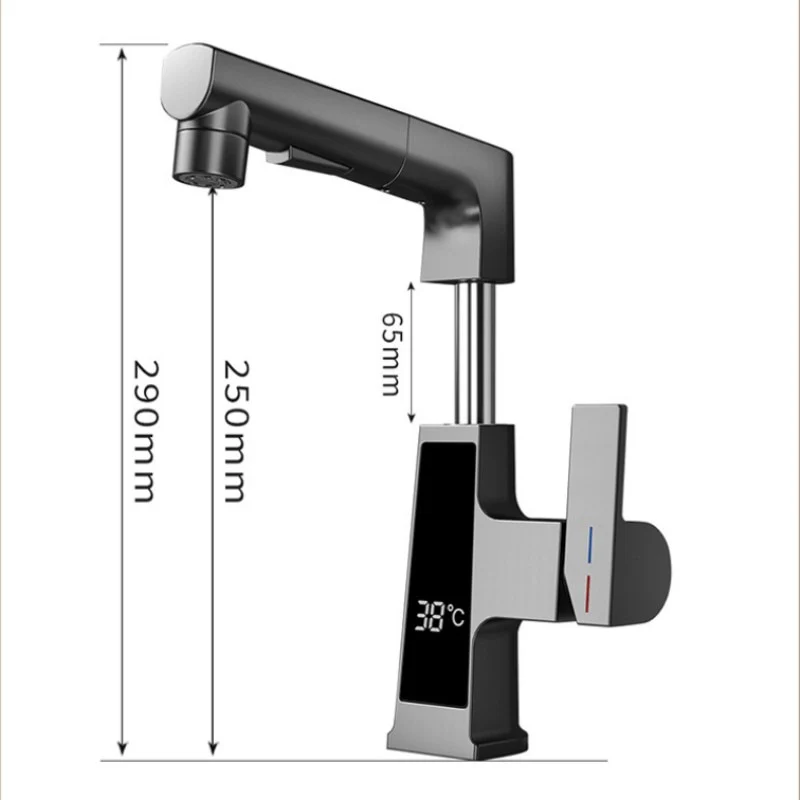 Digital Display Pull Out Faucet - Image 10