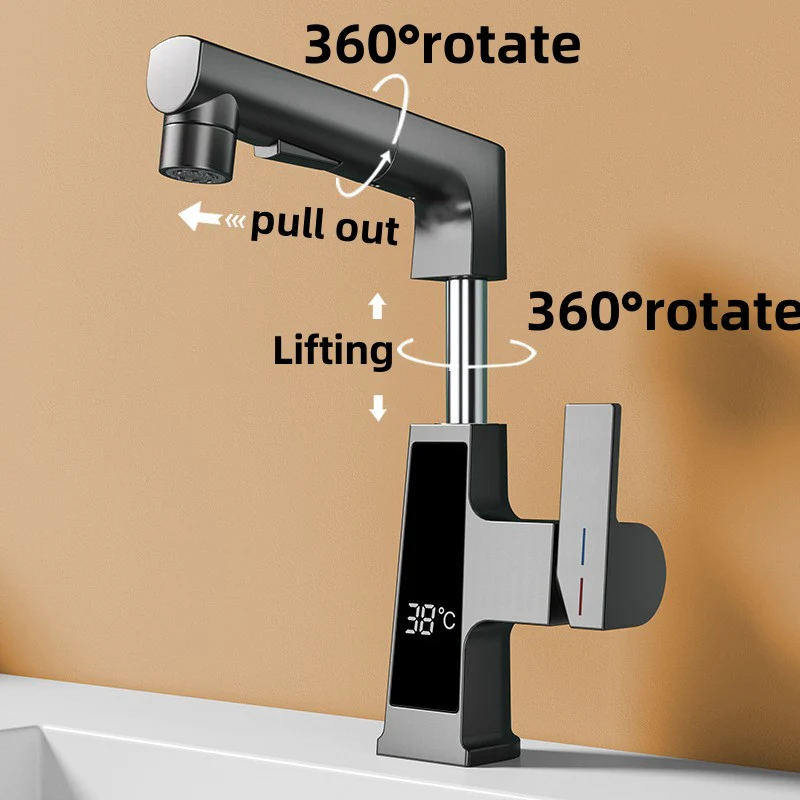 Digital Display Pull Out Faucet - Image 12