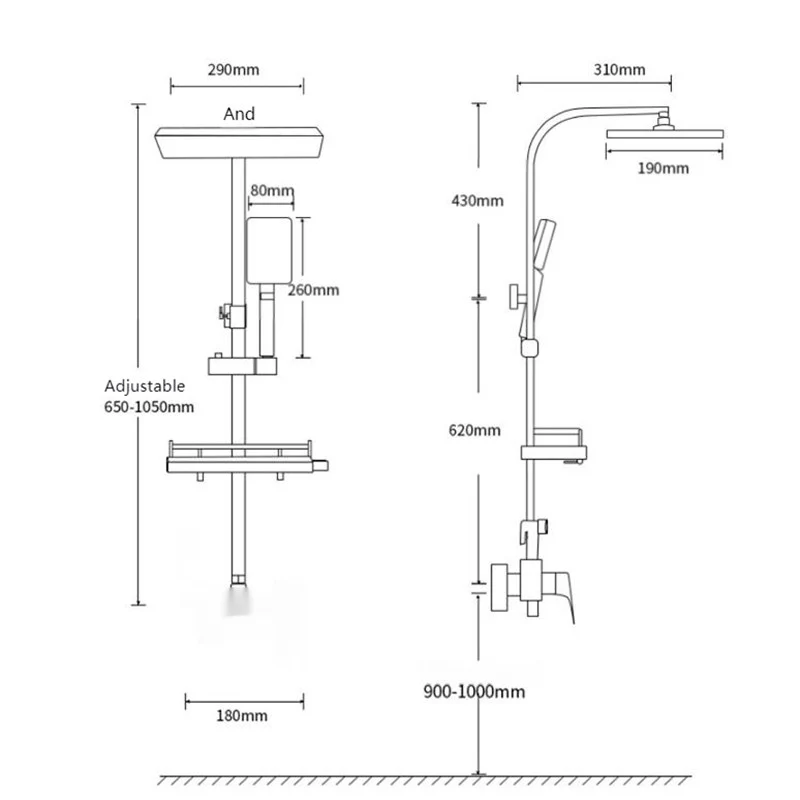 Digital Display Shower Set - Image 9