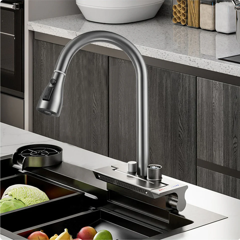 Digital Display Smart Waterfall Faucet - Image 22