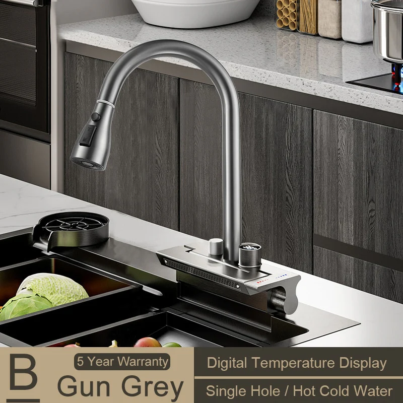 Digital Display Smart Waterfall Faucet - Image 5