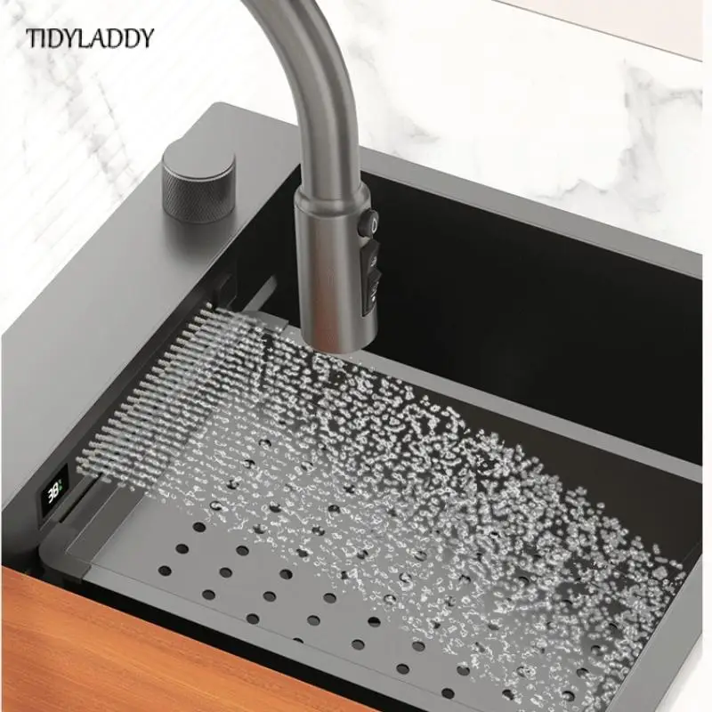 Digital Display Waterfall Kitchen Sink - Image 3