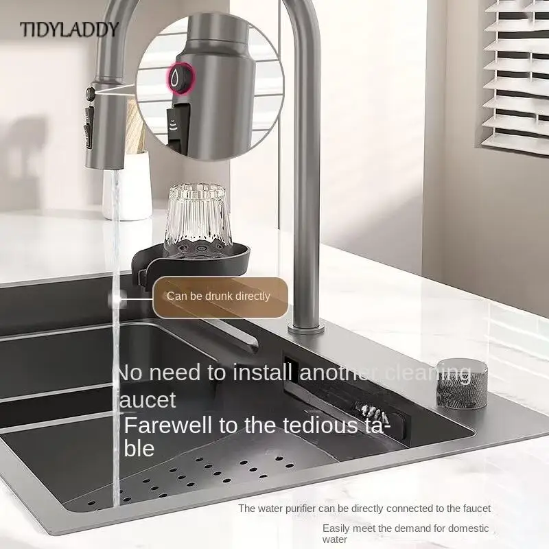 Digital Display Waterfall Kitchen Sink - Image 4