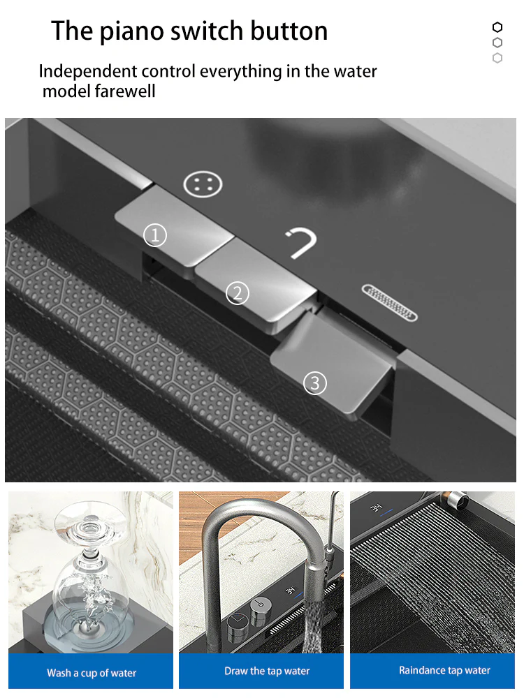 Digital Display Waterfall Sink - Image 11
