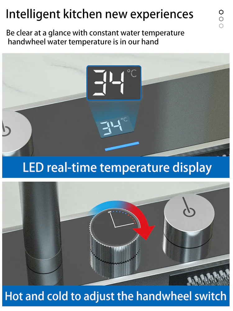 Digital Display Waterfall Sink - Image 12