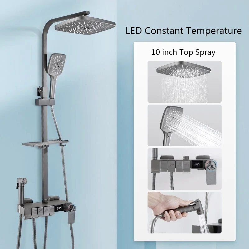 Digital Rainfall Brass Shower - Image 2