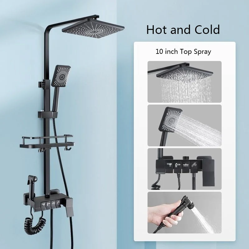 Digital Rainfall Brass Shower - Image 24
