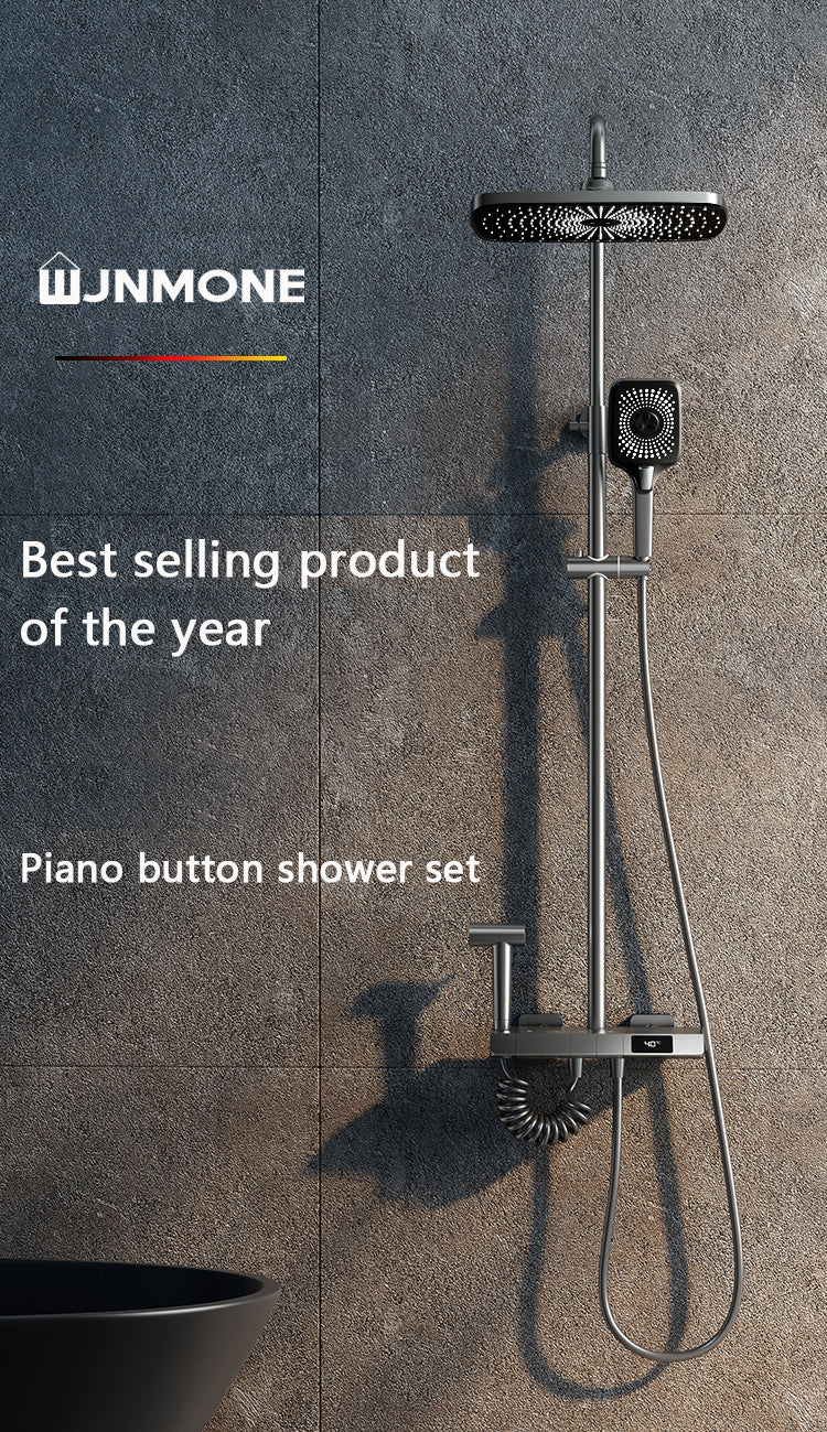 Digital Rainfall Brass Shower - Image 33