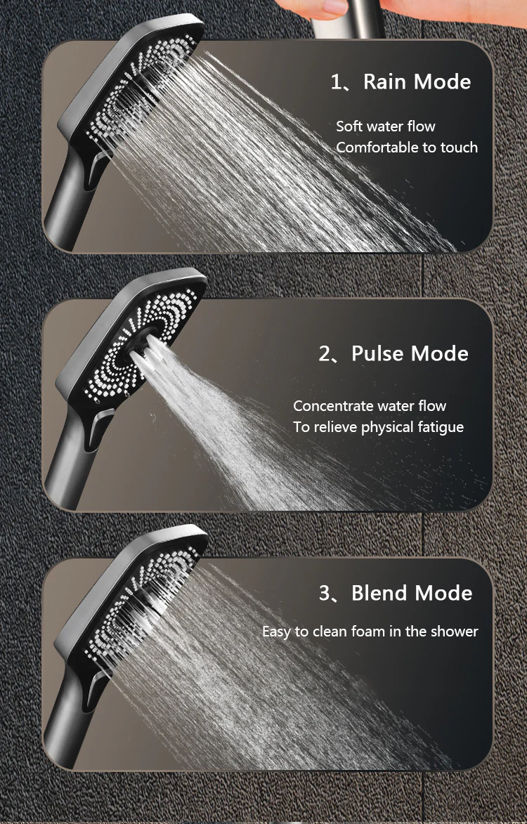 Digital Rainfall Brass Shower - Image 39