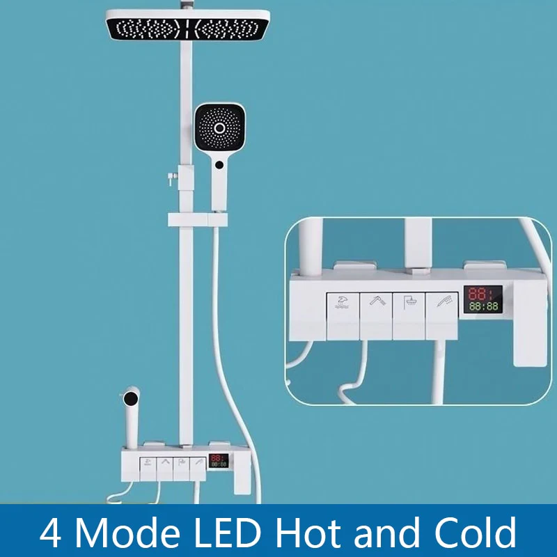 Digital Rainfall Brass Shower - Image 9
