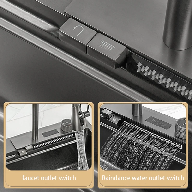 Digital Waterfall Kitchen Sink - Image 26