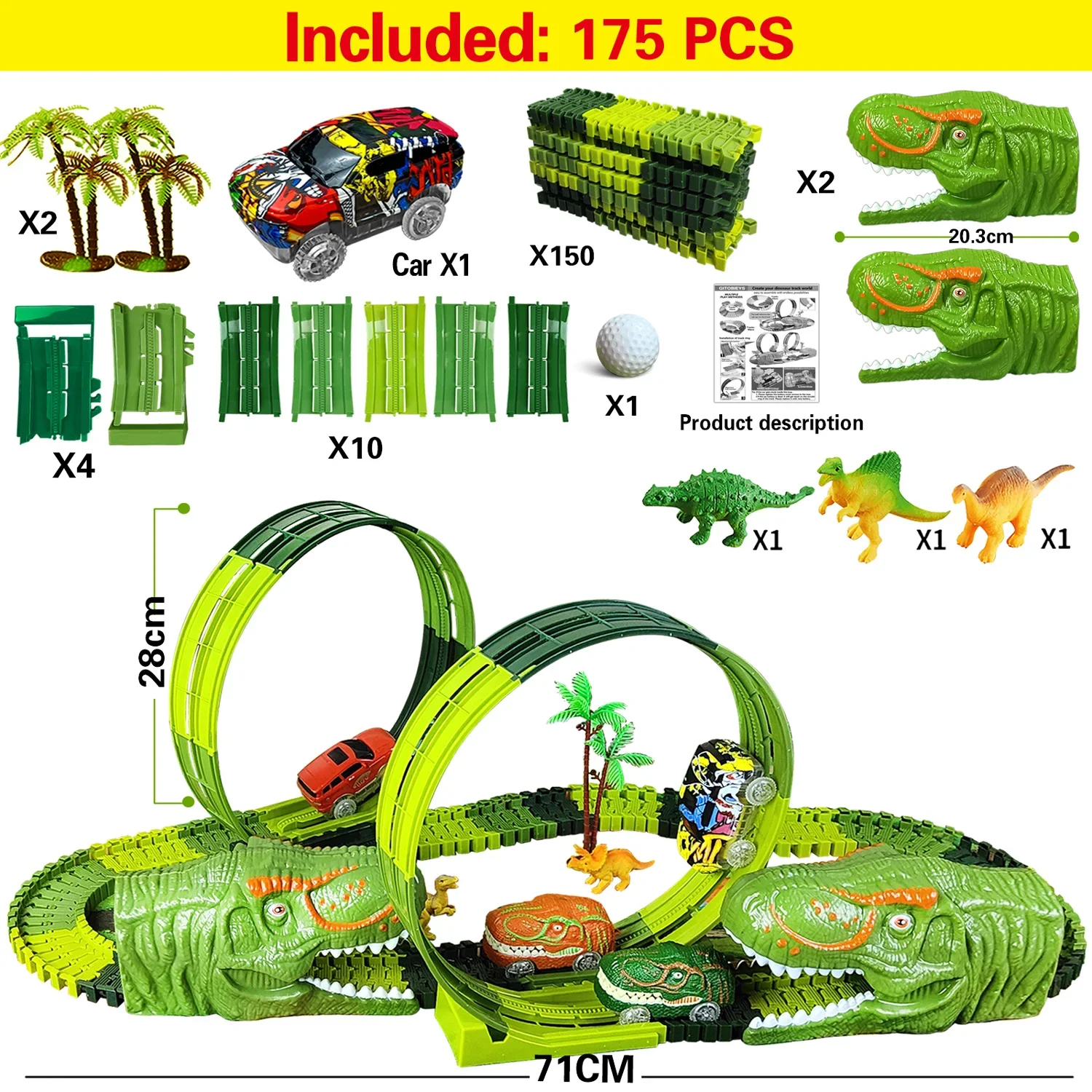 Dinosaur Railway Toy - Image 7