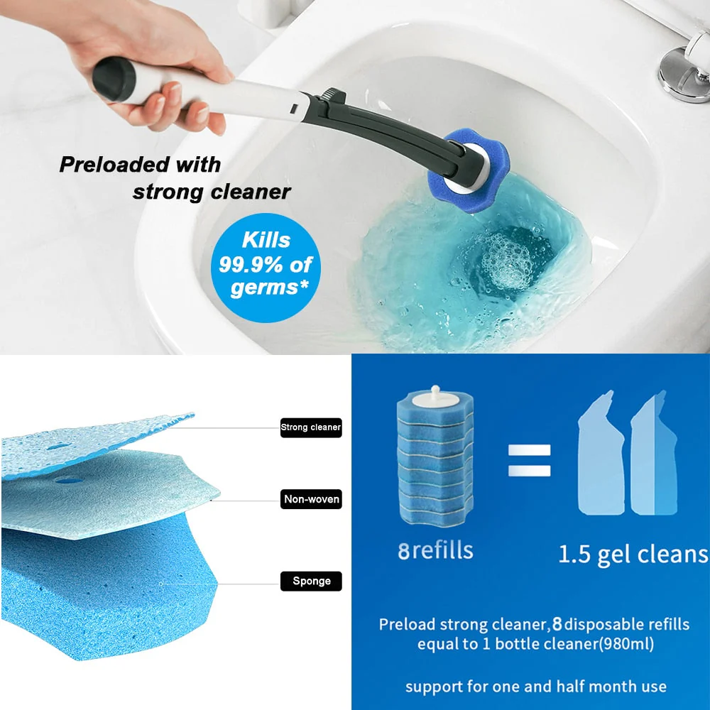 Disposable Toilet Cleaner With Brush Head - Image 9