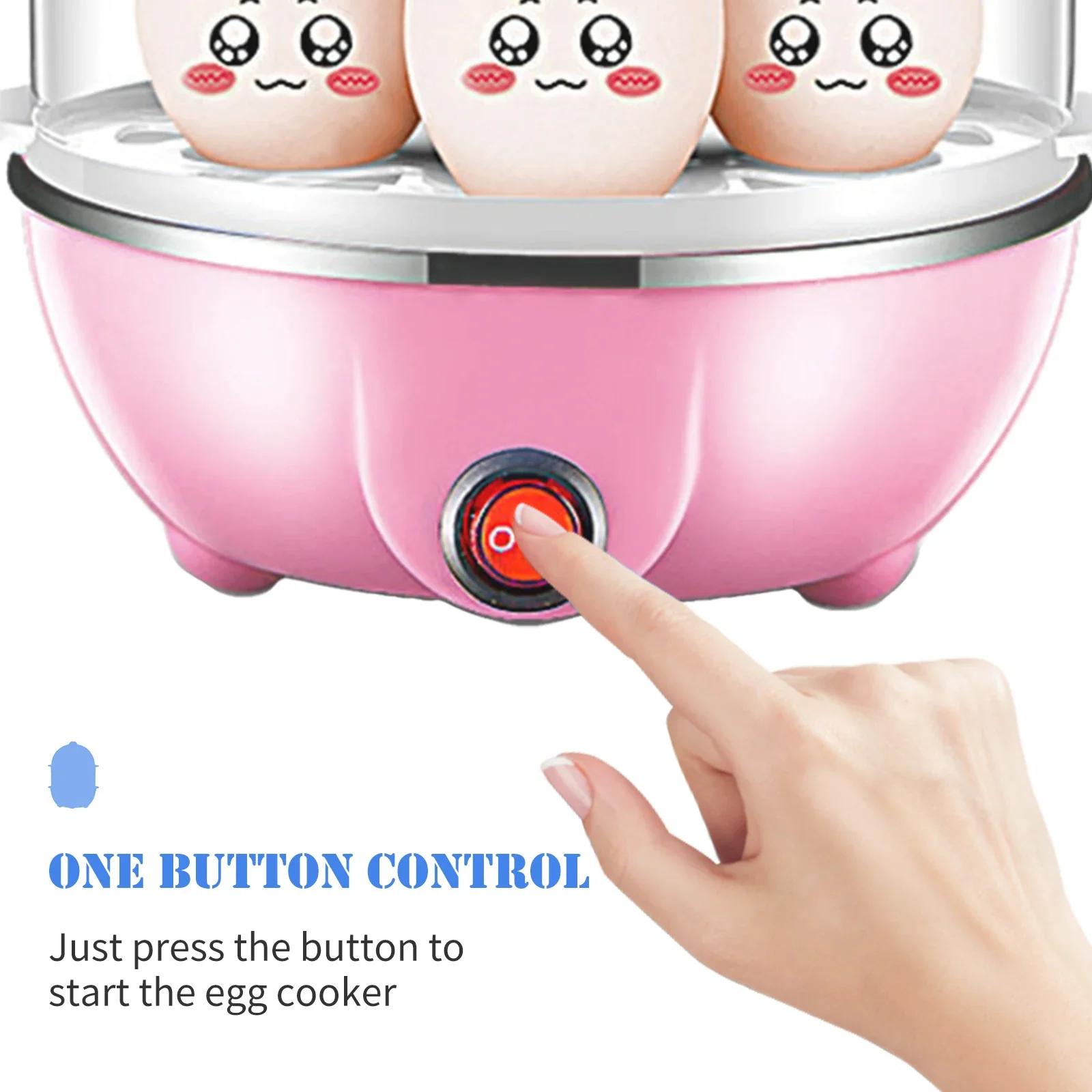 Double Layer Egg Cooker Steamer - US Plug - Image 3