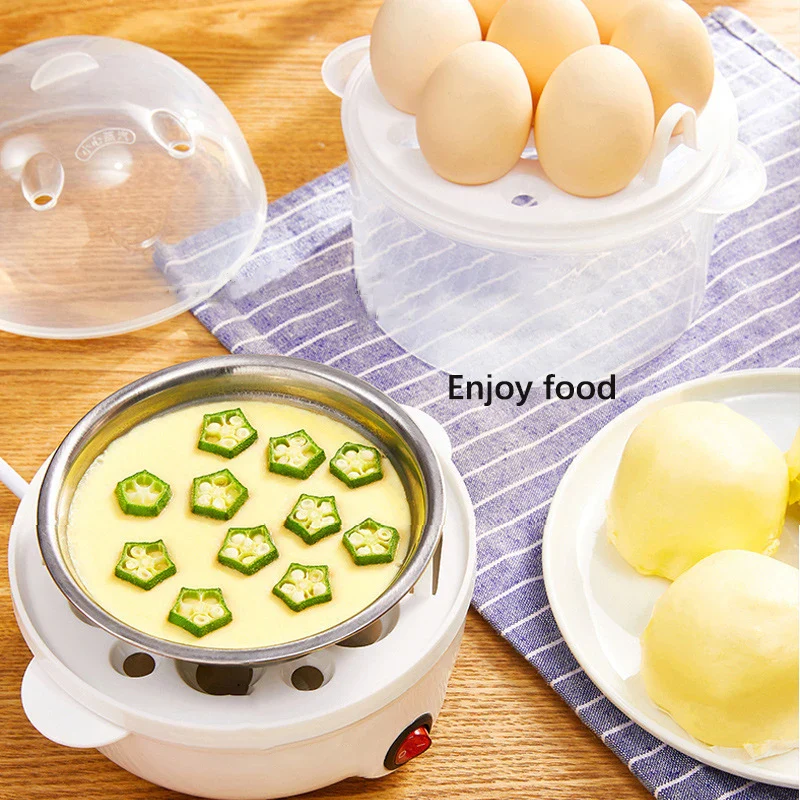 Double Layer Electric Egg Cooker Steamer - EU Plug - Image 4
