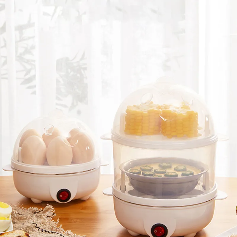 Double Layer Electric Egg Cooker Steamer - EU Plug - Image 5