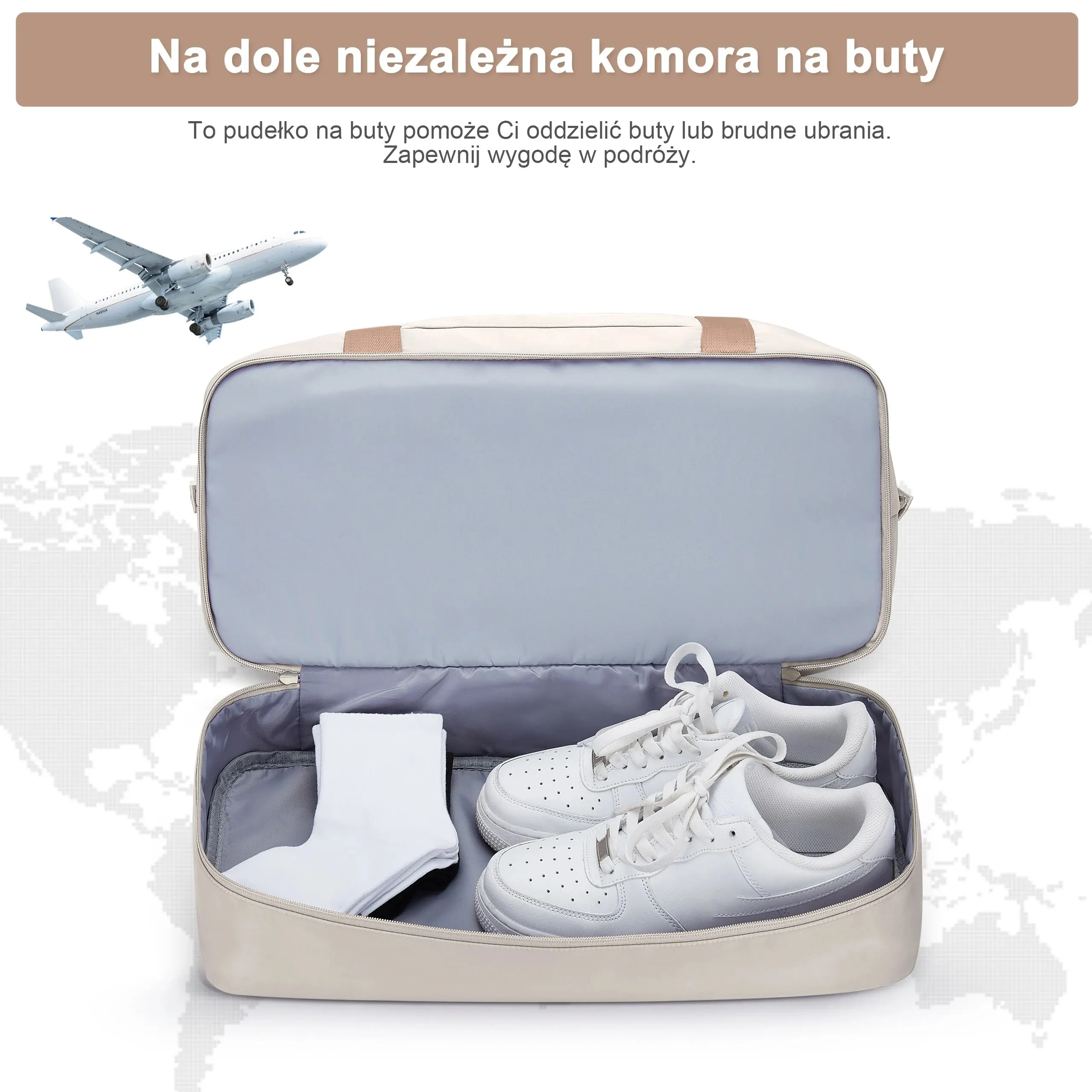 Double Layer Shoe Storage Travel Bag - Image 4