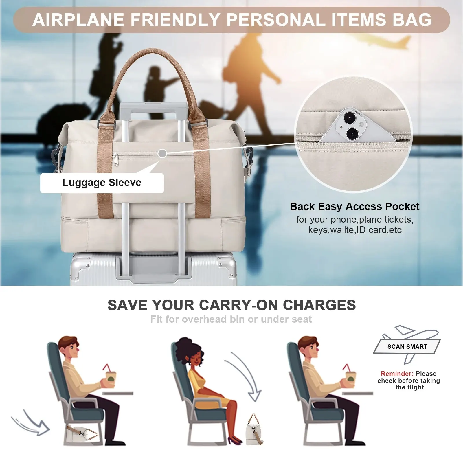 Double Layer Shoe Storage Travel Bag - Image 5