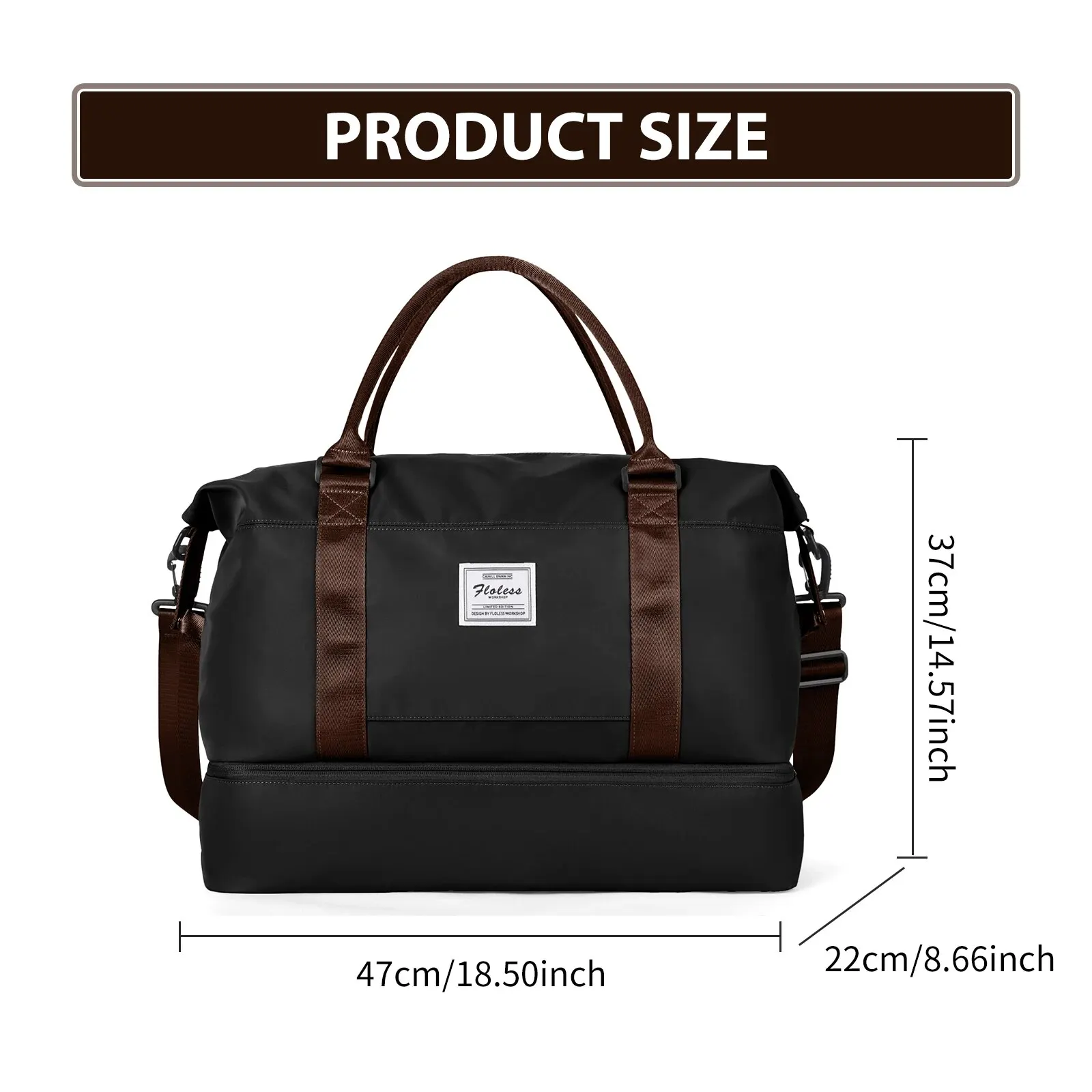 Double Layer Shoe Storage Travel Bag - Image 9