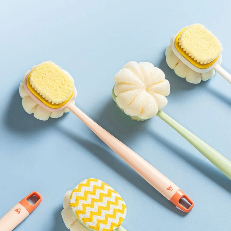 Double Side Long Handle Back Shower Brush - Image 12