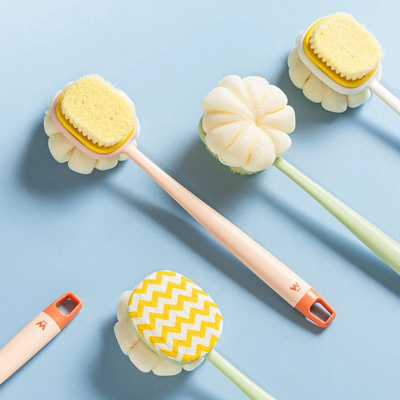 Double Side Long Handle Back Shower Brush - Image 4