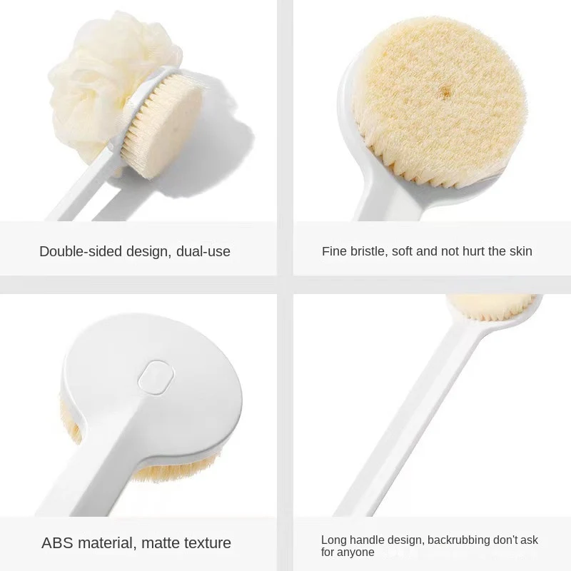 Double Side Long Handle Back Shower Brush - Image 5