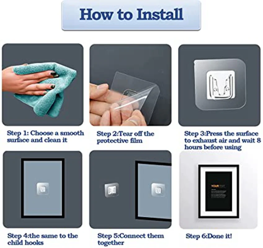 Double-Sided Adhesive Wall Hooks - Image 10
