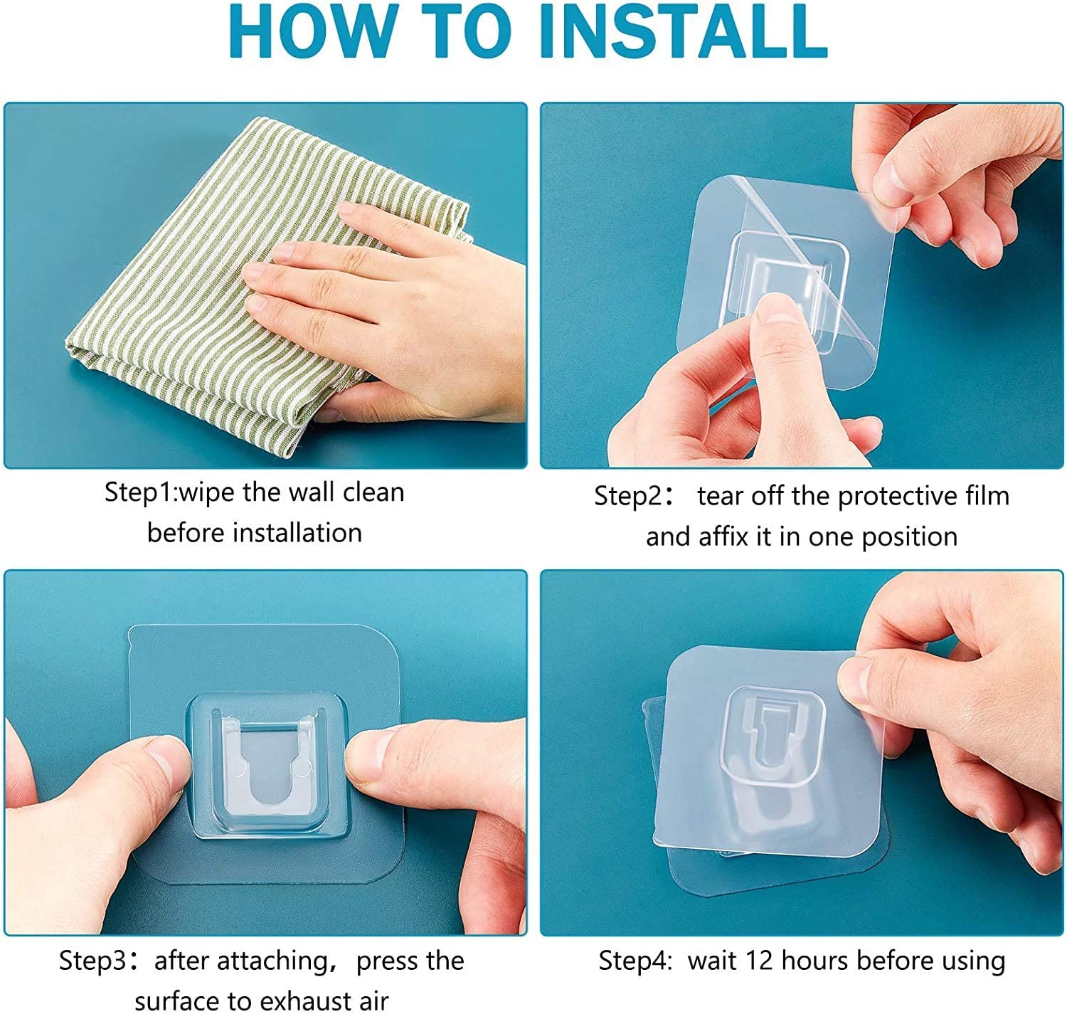 Double-Sided Adhesive Wall Hooks - Image 13