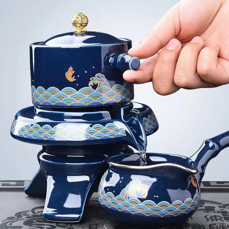 Dragon Blossom: Ceramic Travel Tea Set - Image 5