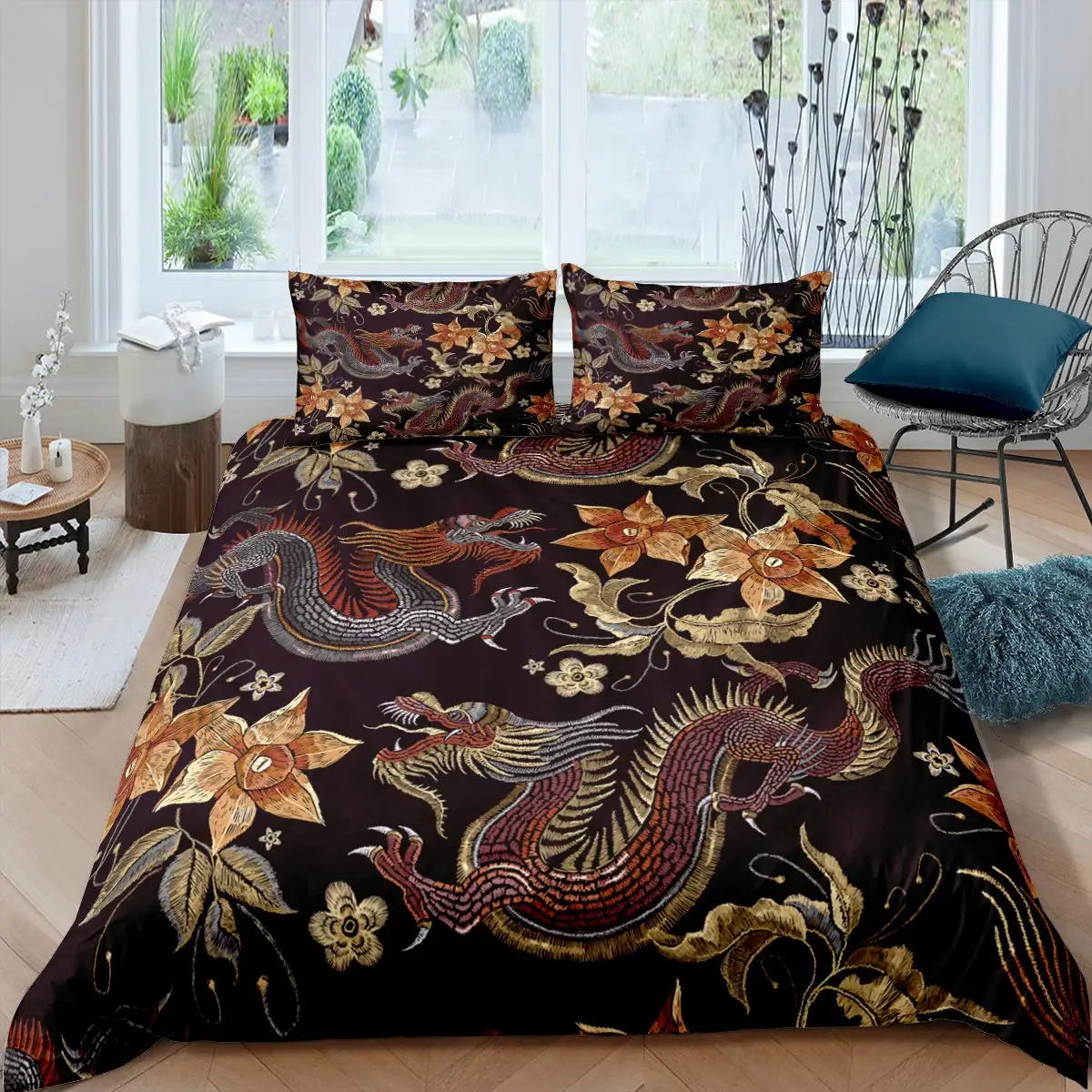 Dragon Duvet Pillow Cover Set - Image 14