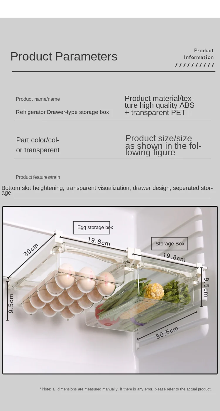 Egg Fruit Vegetable Fridge Organizer - Image 15
