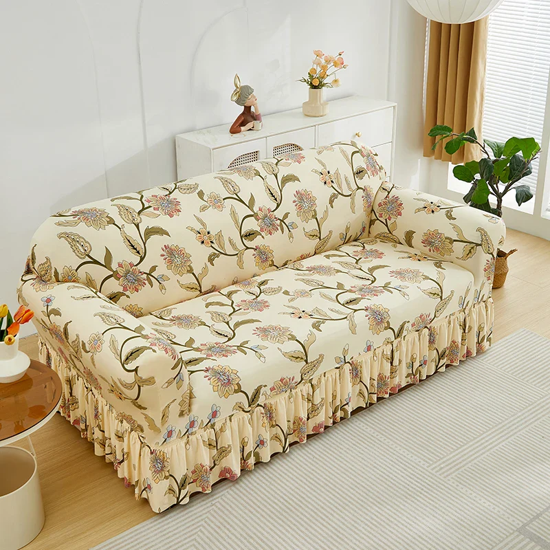 Elastic Printed Sofa Slipcover - Image 12