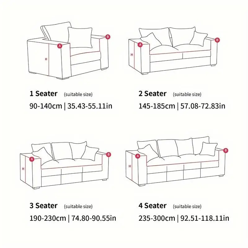 Elastic Printed Sofa Slipcover - Image 2