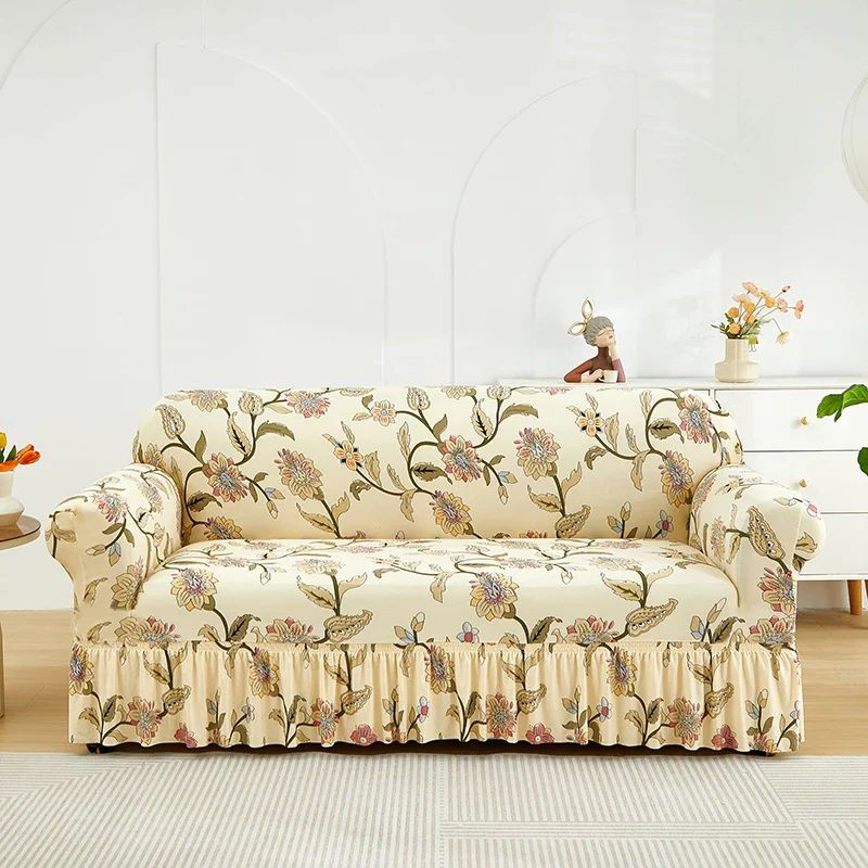 Elastic Printed Sofa Slipcover - Image 20