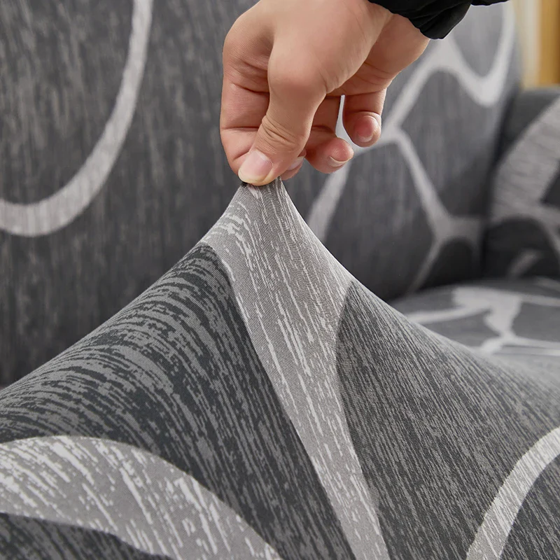 Elastic Printed Sofa Slipcover - Image 23