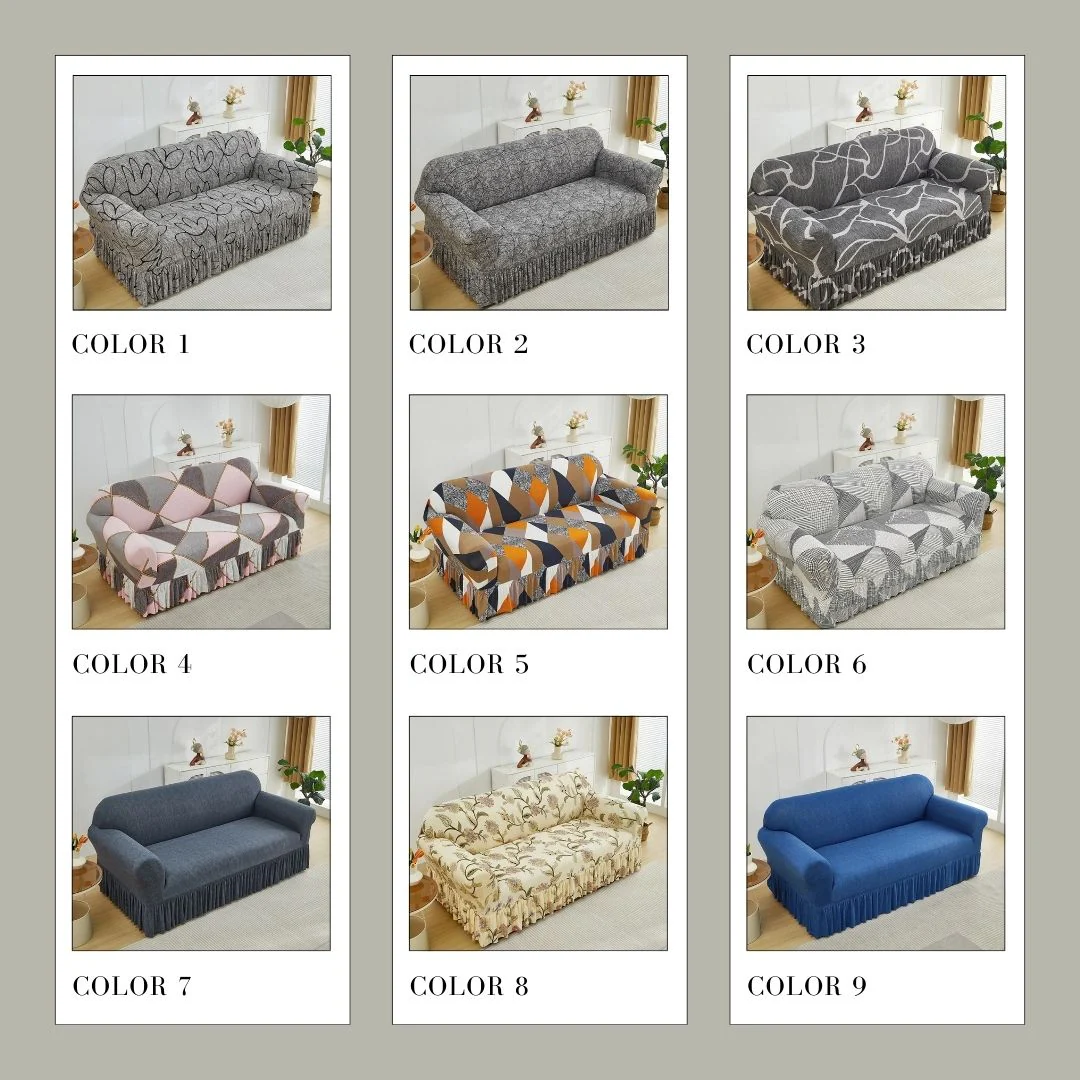 Elastic Printed Sofa Slipcover - Image 27