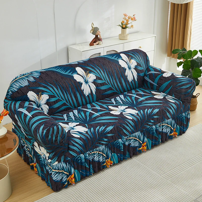 Elastic Printed Sofa Slipcover - Image 8